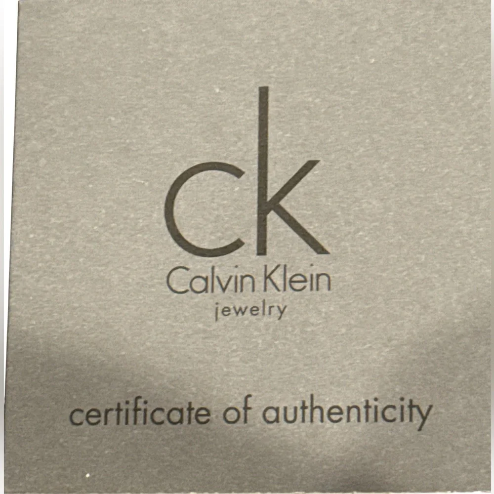 Calvin Klein Coral Stone & Stainless Steel Loop Dome Ring. (Size 9)(NWT) - Picture 13 of 16